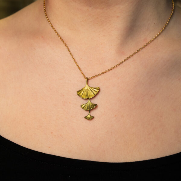 Pendentif ginkgo triple – Image 2