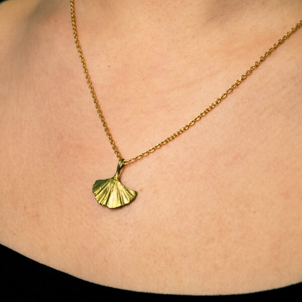 Pendentif ginkgo une feuille – Image 2