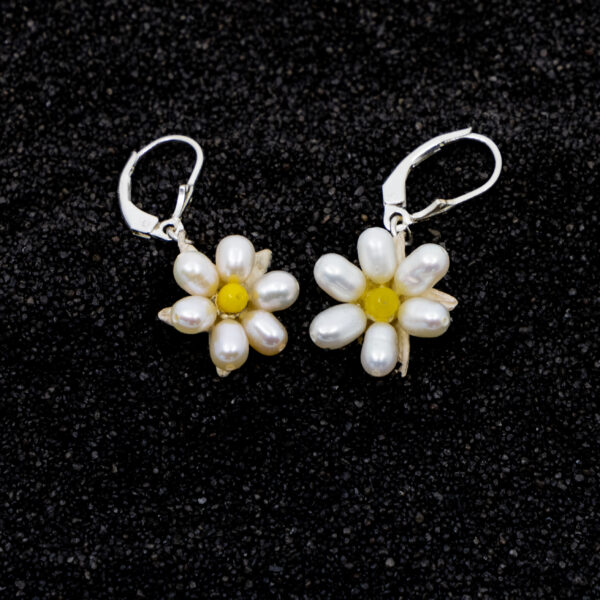 Boucles d'oreilles Edelweiss avec fermoir