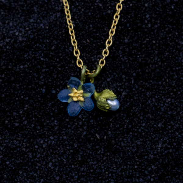 Pendentif myosotis petite fleur