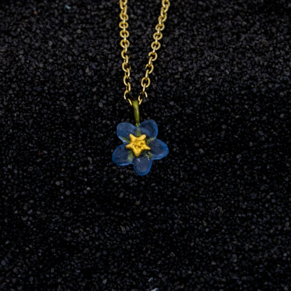 Pendentif myosotis une fleur